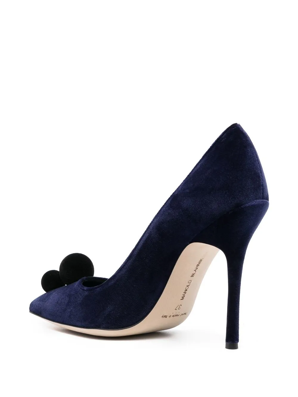 MANOLO BLAHNIK 绒球细节高跟鞋