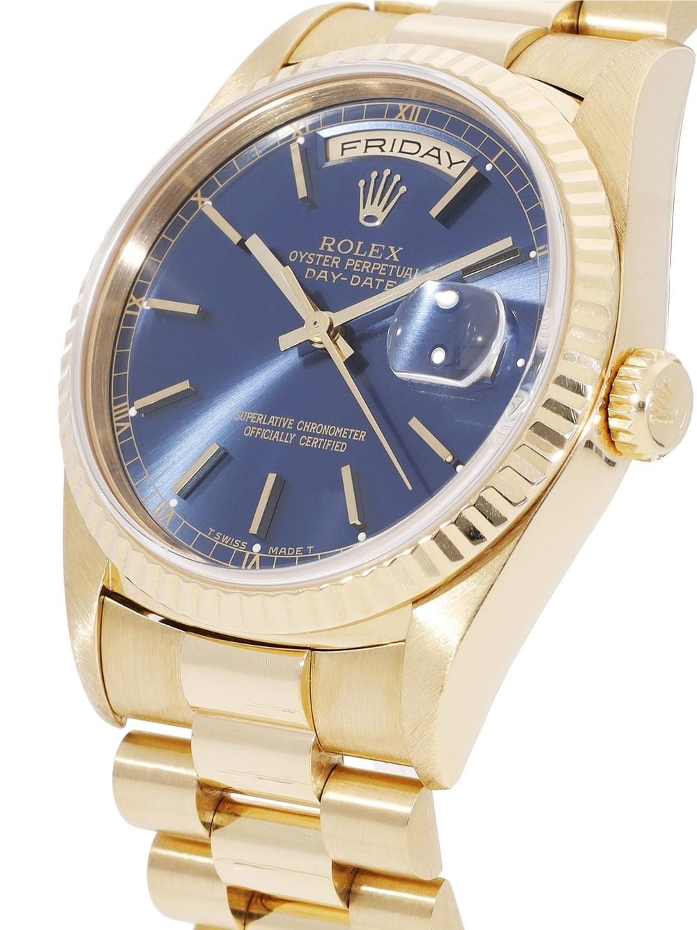 Rolex 1998 pre-owned Day-Date horloge - Blauw