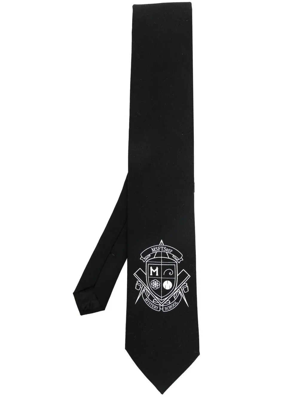 

MSFTSrep logo-print classic tie - Black