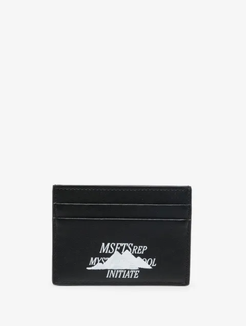 MSFTSrep logo-print card holder