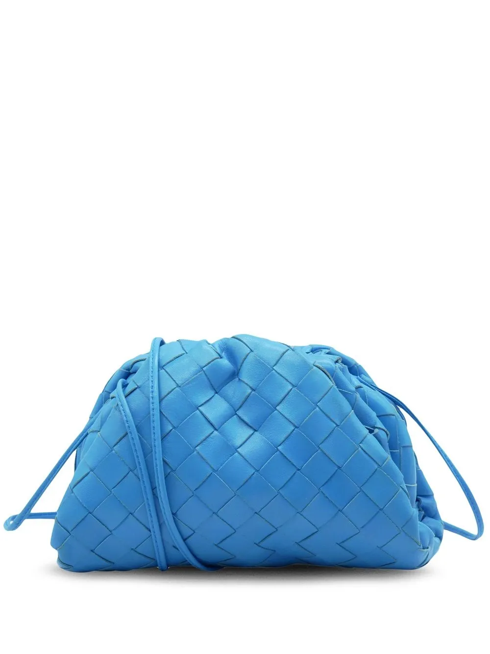 

Bottega Veneta Pre-Owned Intrecciato mini clasp clutch - Blue