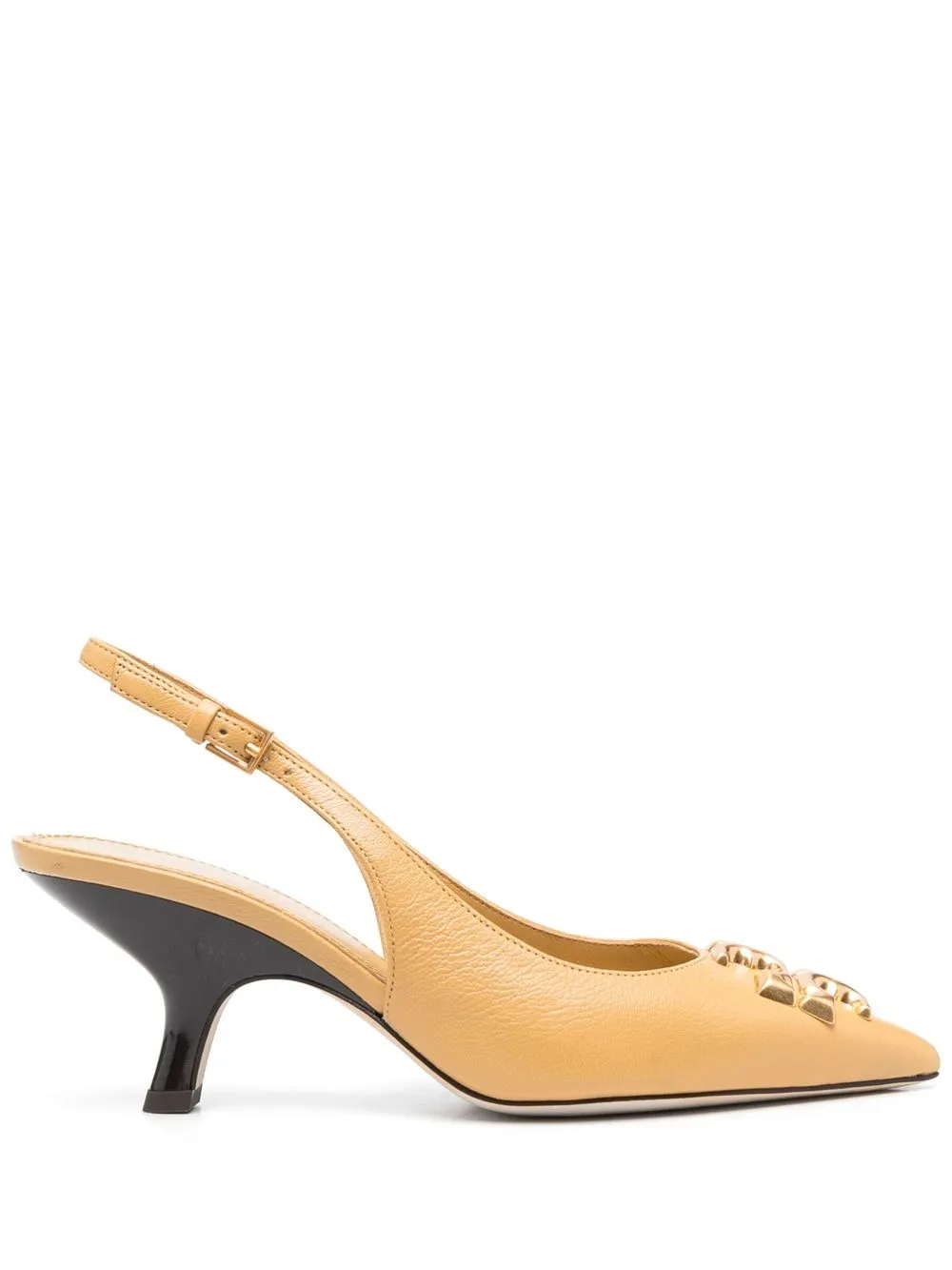Tory Burch Eleanor Pointed Toe Slingback Pump In Gelb
