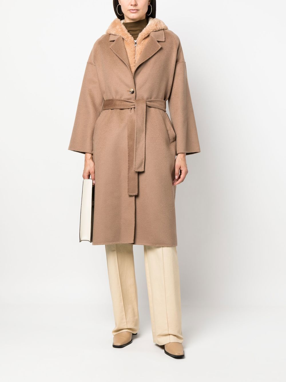 Ava Adore Layered Belted Hooded Coat - Farfetch