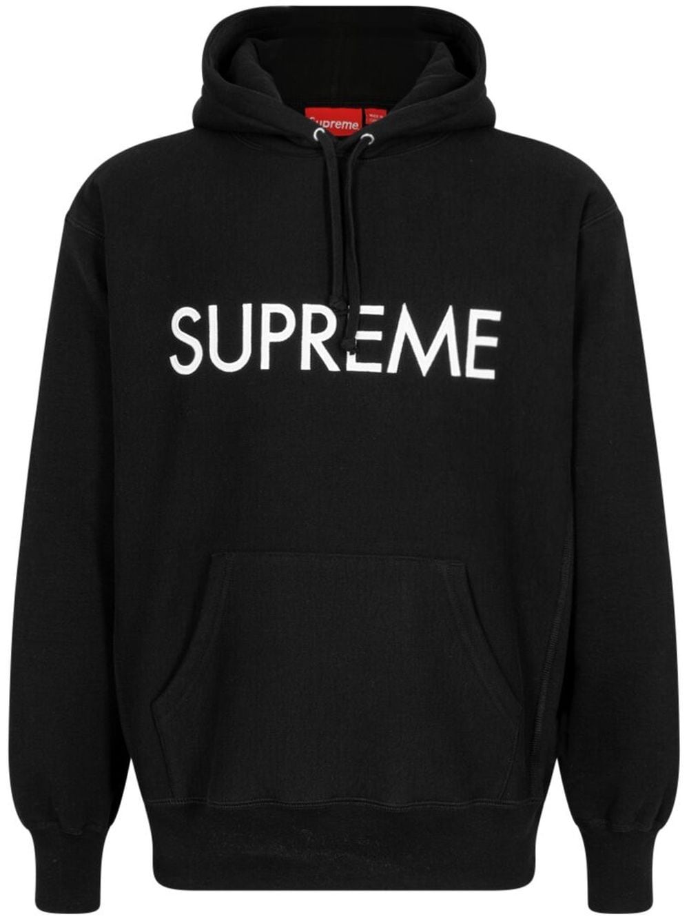 Image 1 of Supreme Capital logo-print hoodie