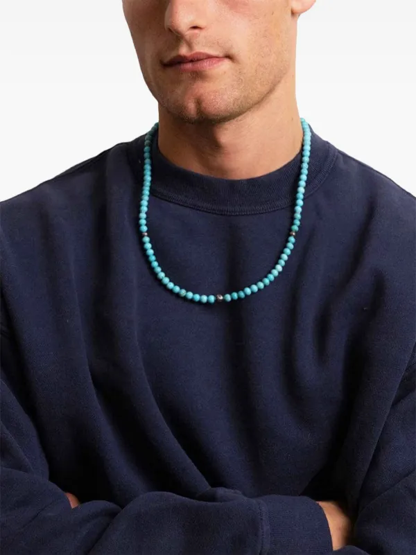 ◆NIALAYA◆Square Turquoise ペンダント 送料込 Nialaya Jewelry Square Turquoise Pendant Chain Necklace
