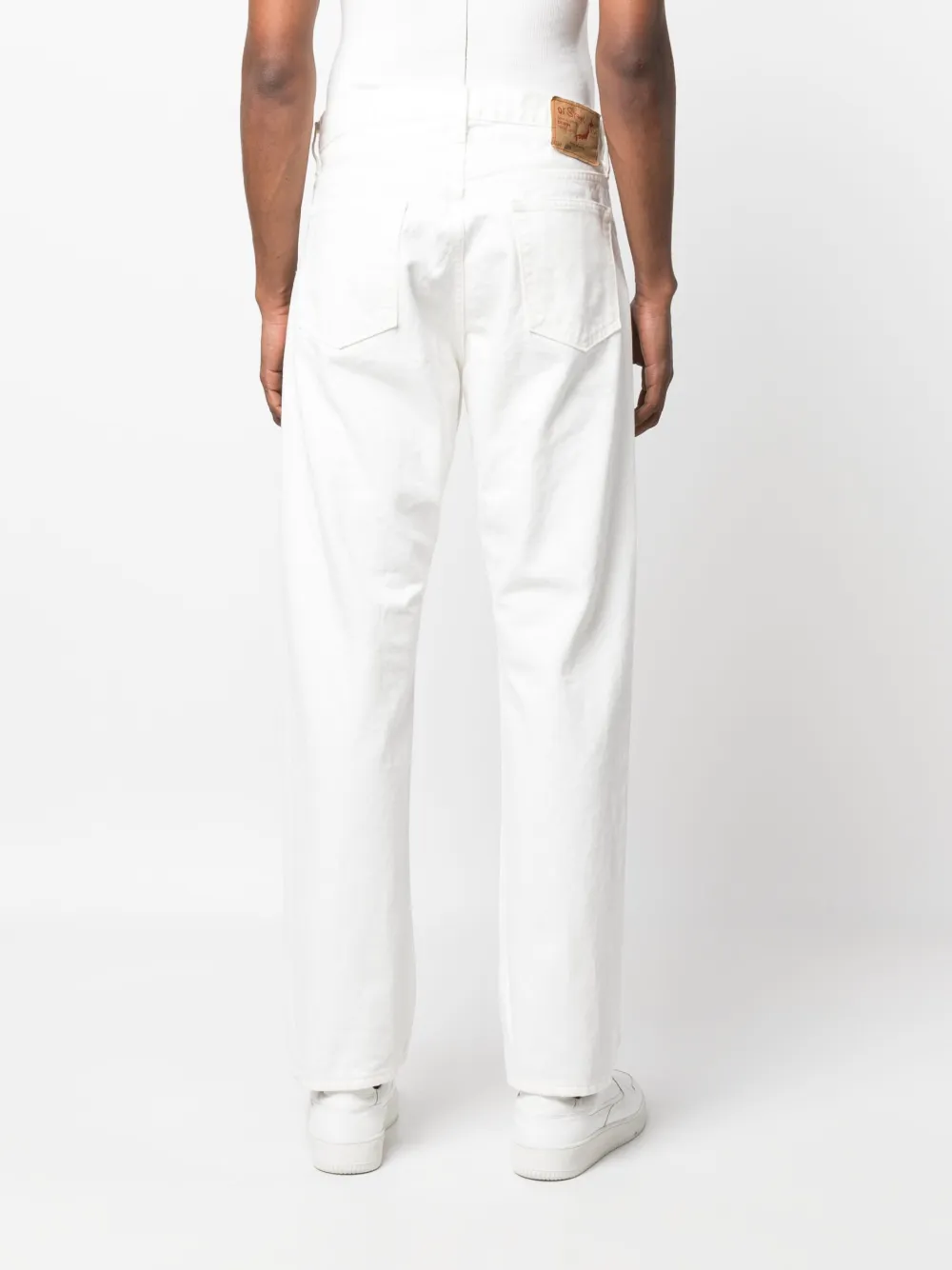 Orslow Slim-cut Leg Trousers In White