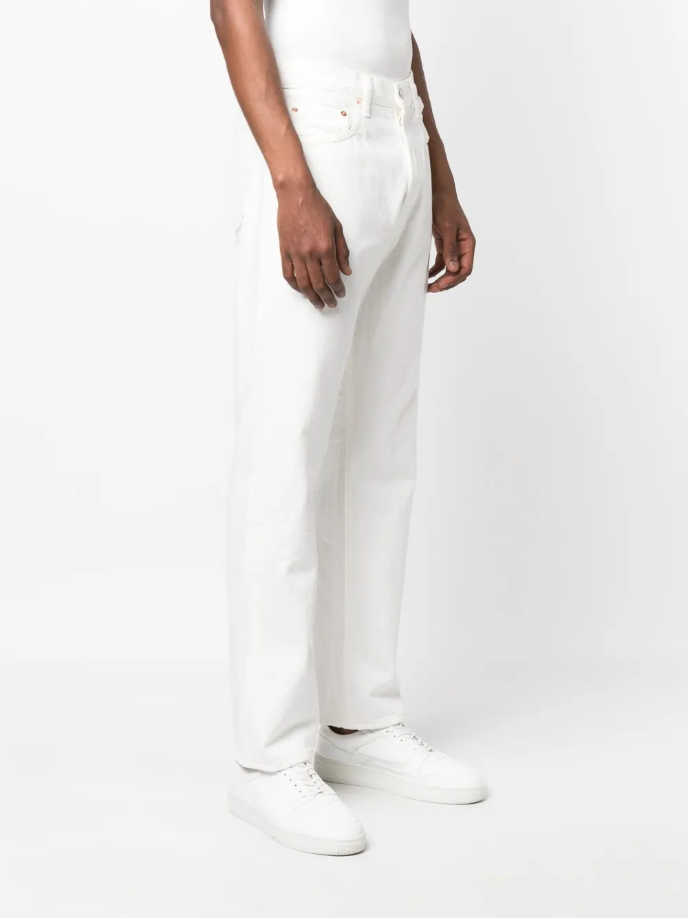Orslow Slim-cut Leg Trousers In White