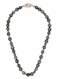 MAOR beaded pearl necklace - Black