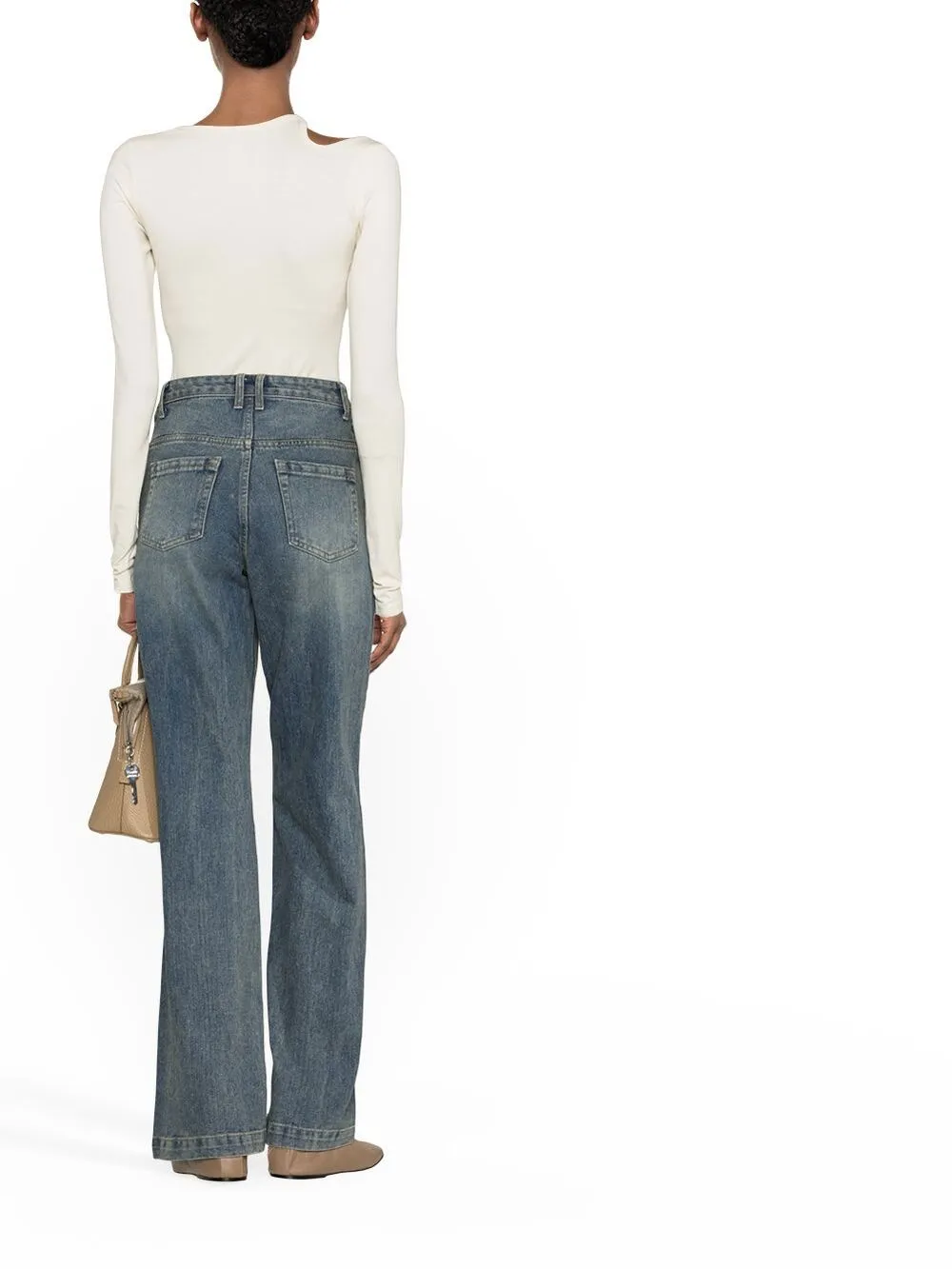 Low Classic High Waist Straight Leg Jeans Farfetch