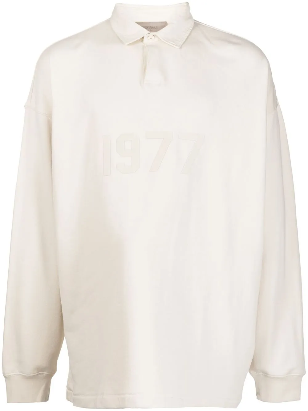 

FEAR OF GOD ESSENTIALS number-detail cotton polo shirt - White