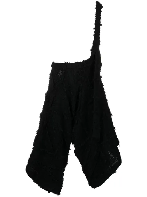 Y's asymmetric wool shorts