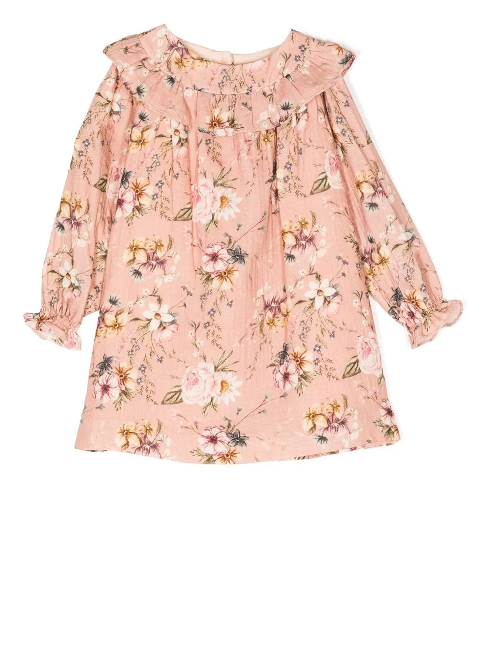 

NANOS ruffled-detail floral dress set - Pink