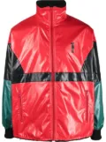 Junya Watanabe MAN colour-block panelled windbreaker - Red