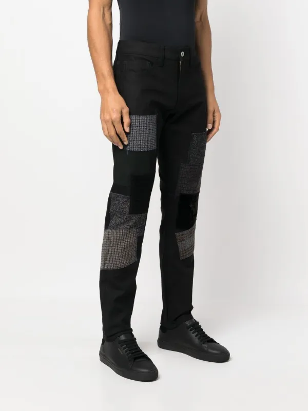 Junya Watanabe MAN patchwork-detail straight-leg Jeans - Farfetch