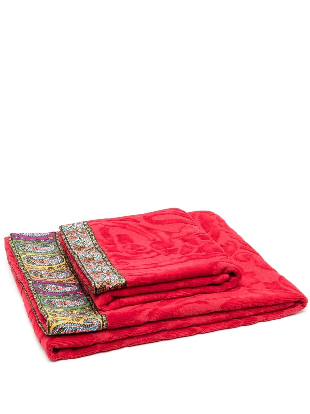 

ETRO HOME paisley-embroidered bath towel