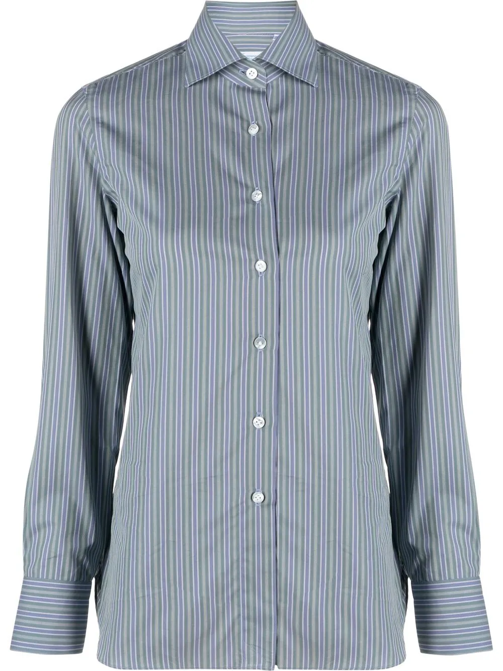 

Finamore 1925 Napoli classic-collar striped shirt - Blue