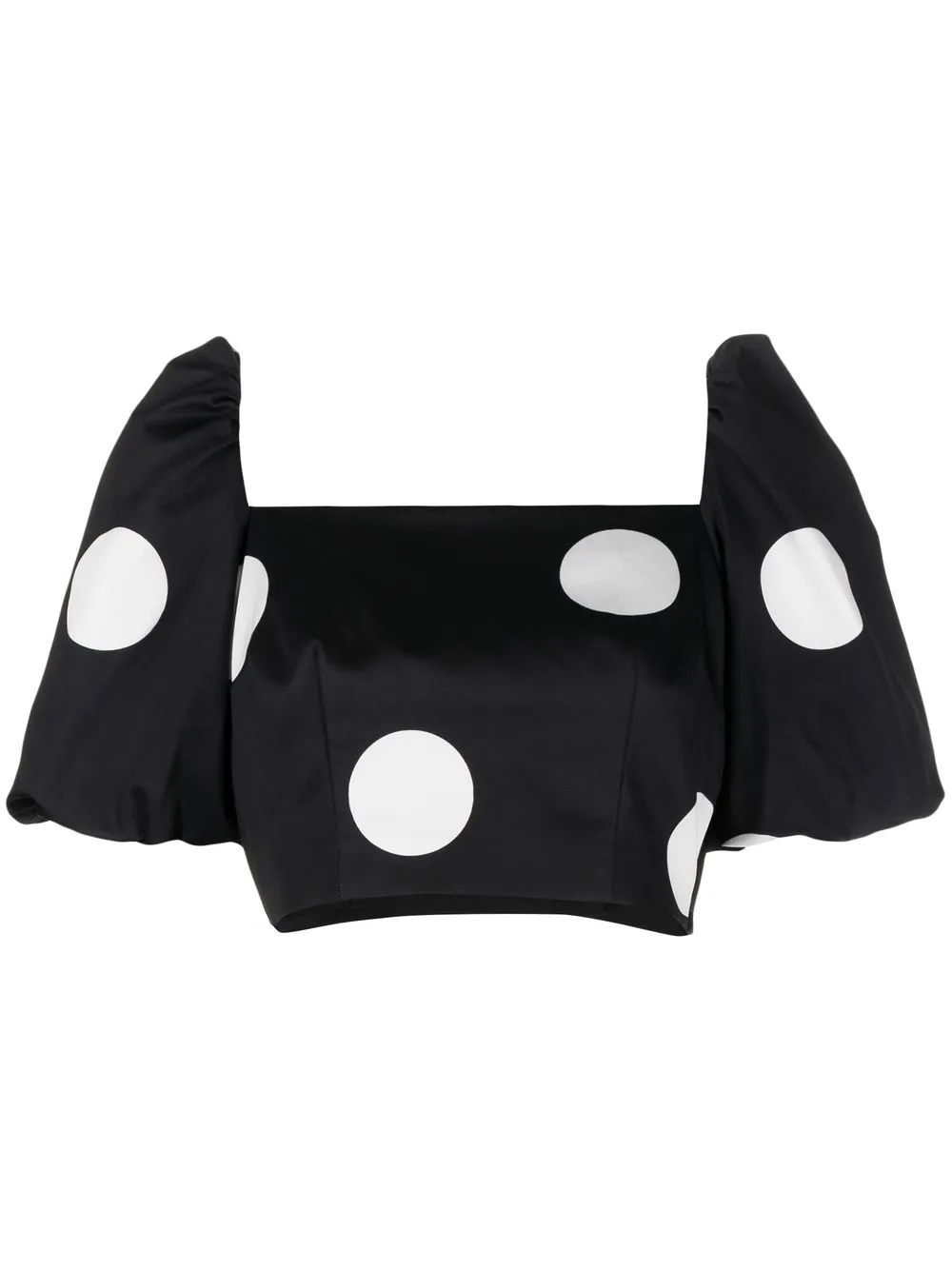 

Kate Spade top corto con estampado de lunares - Negro