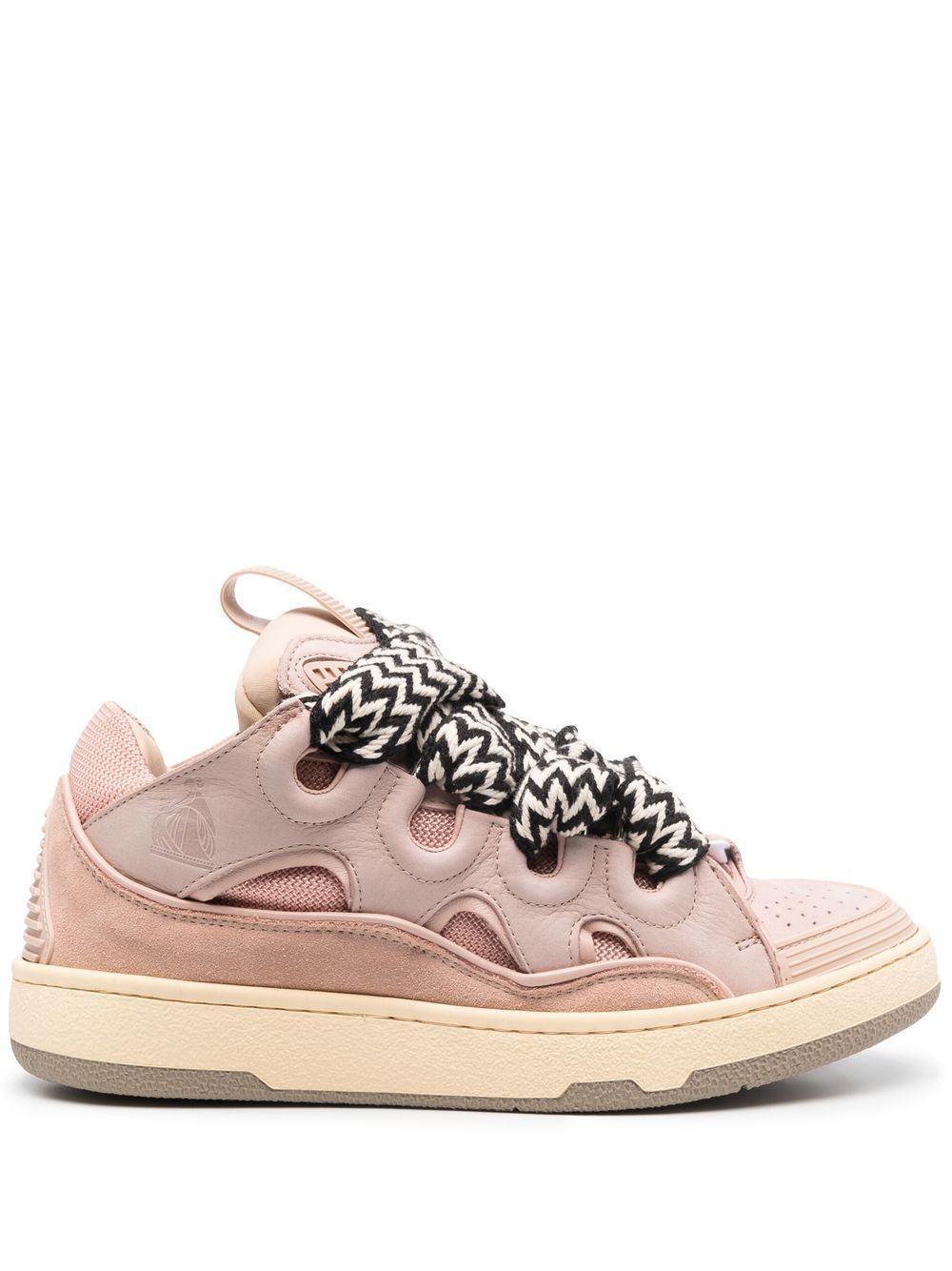 

Lanvin leather curb sneakers - Pink