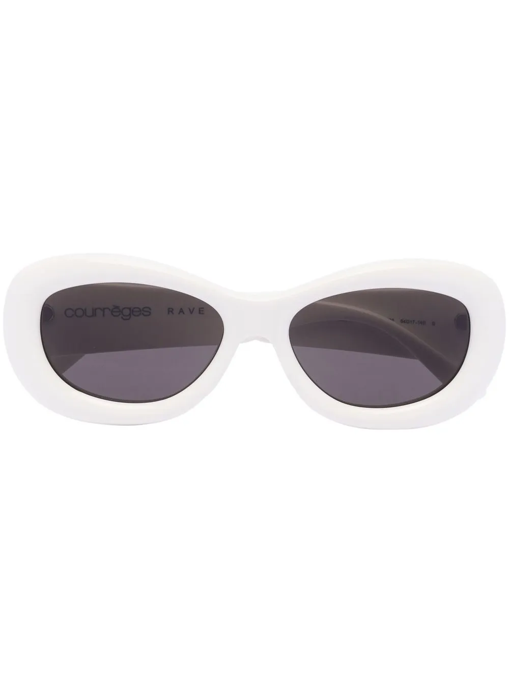 

Courrèges oval-frame sunglasses - White