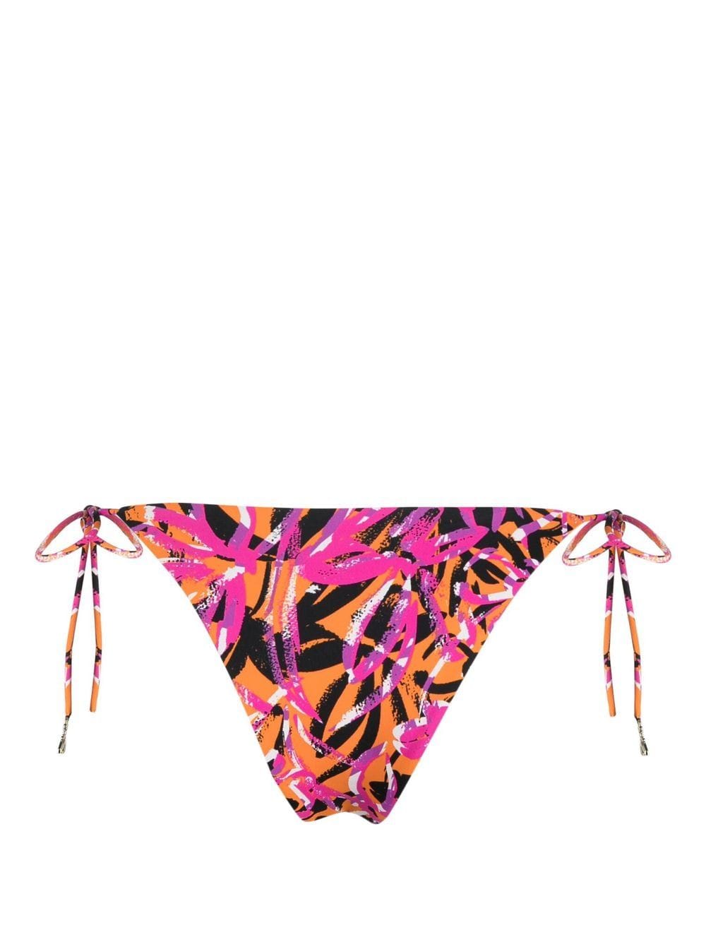 Shop Patrizia Pepe Triangle Bikini Bottoms In 橘色