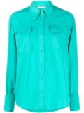 Patrizia Pepe split cuff shirt - Green