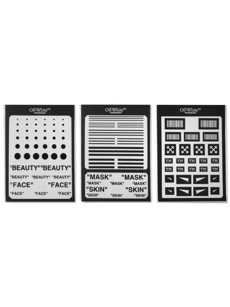 FACE & BODY STENCILS AND STICKERS SET