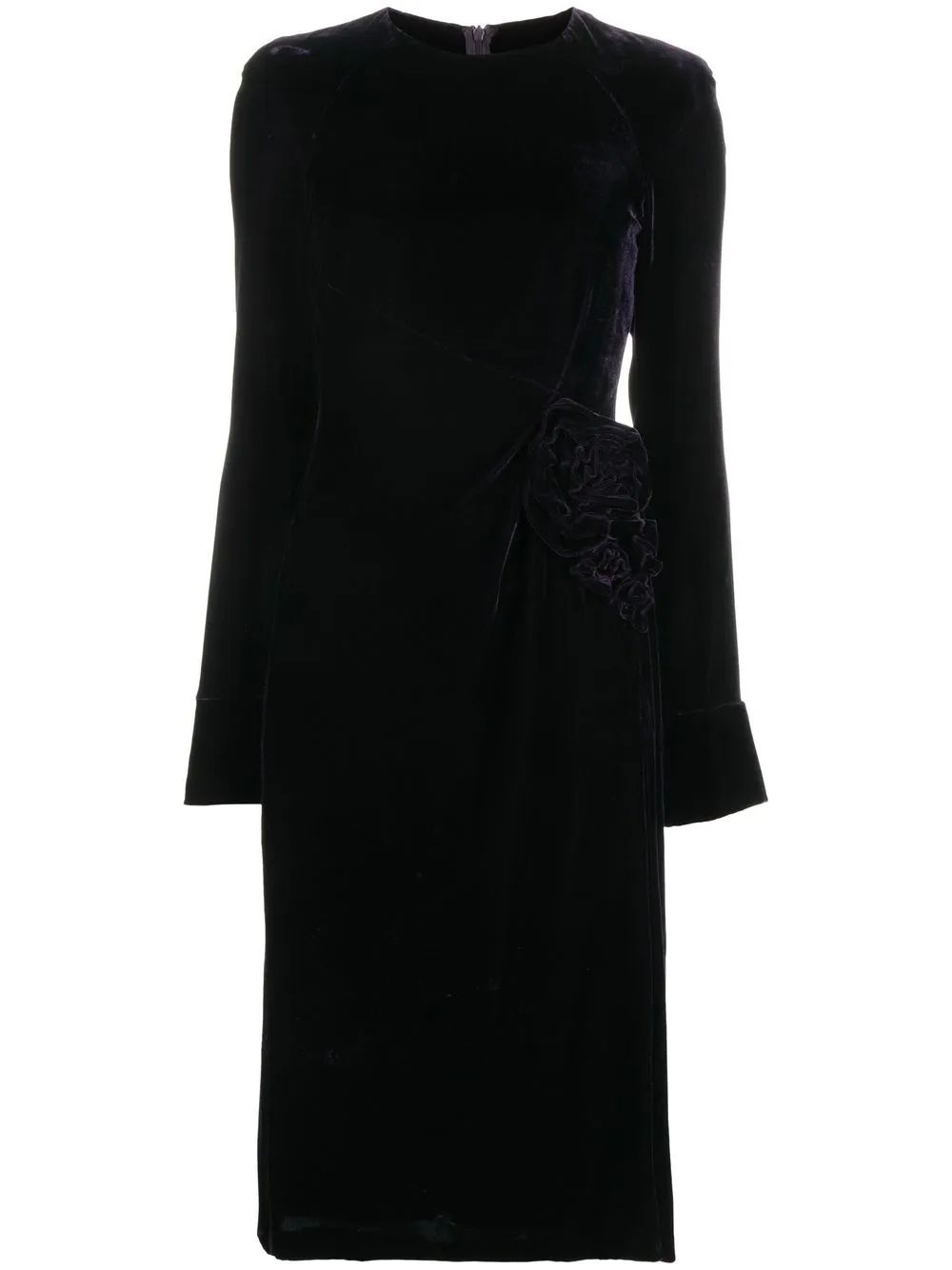 

Ermanno Scervino gathered velvet dress - Purple