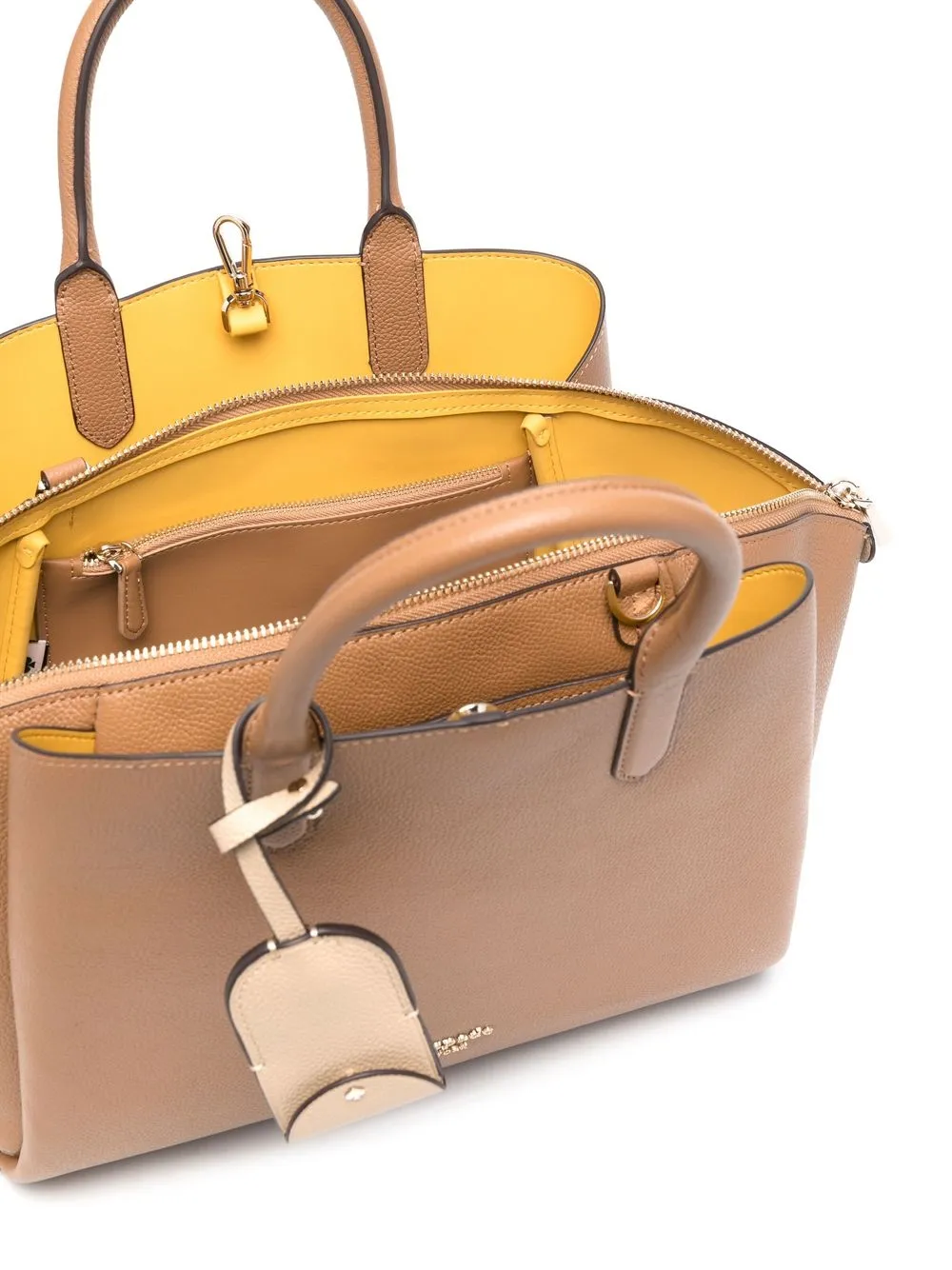 Kate Spade Trapezeshaped Logo Tote Bag In 褐色 ModeSens