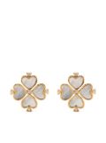 Kate Spade logo-pendant earrings - Gold