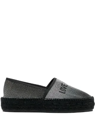 Moschino top espadrilles black
