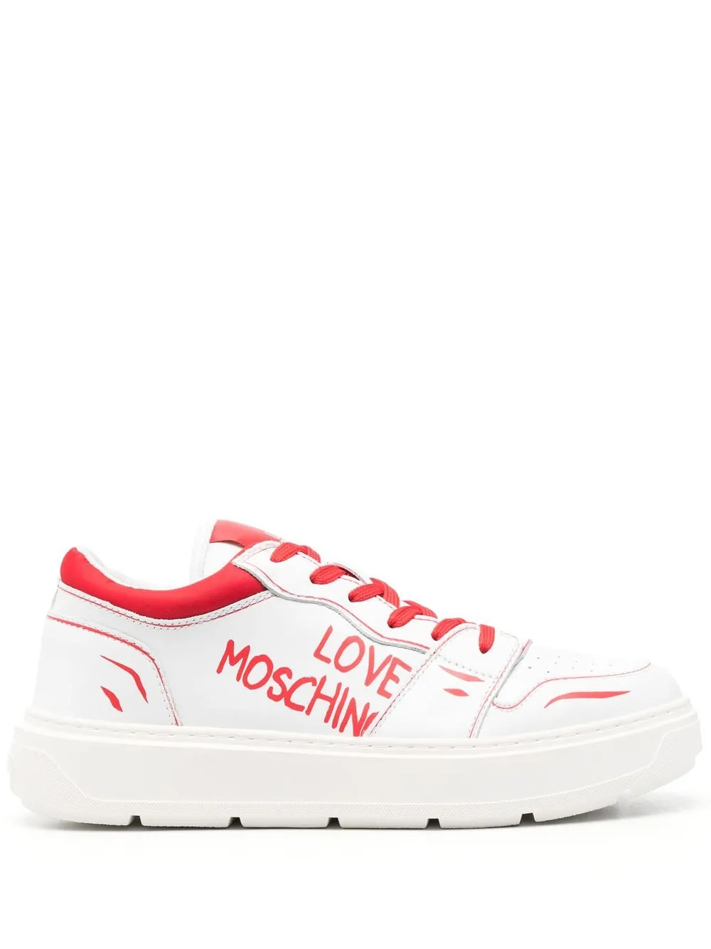 

Love Moschino logo-print sneakers - White