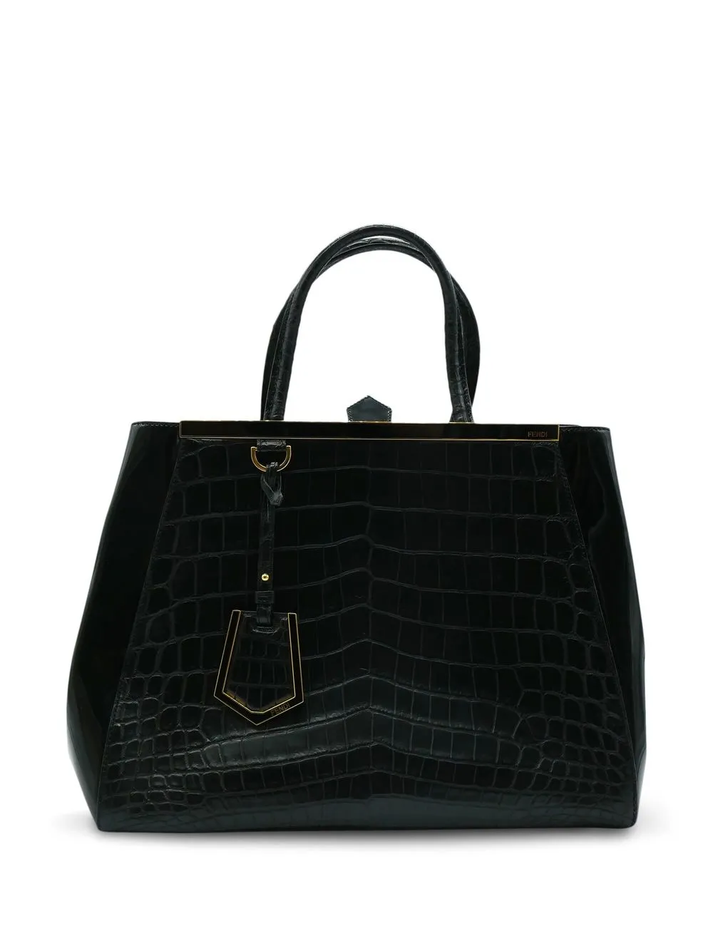 

Fendi Pre-Owned 2Jours crocodile-embossed tote bag - Black