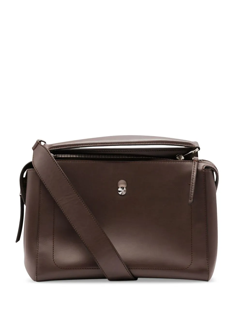 

Fendi Pre-Owned stud-detail 2way bag - Brown