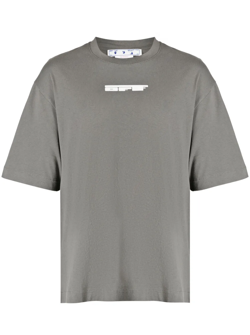 Off-White graphic-print cotton T-shirt - Grey