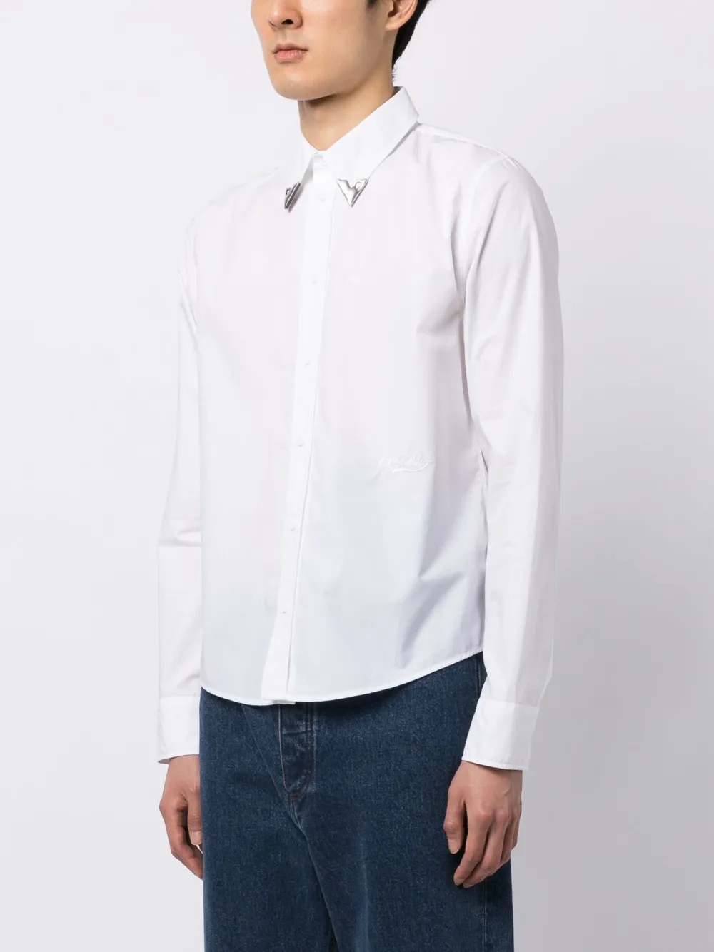 Off-White Overhemd met puntkraag Wit