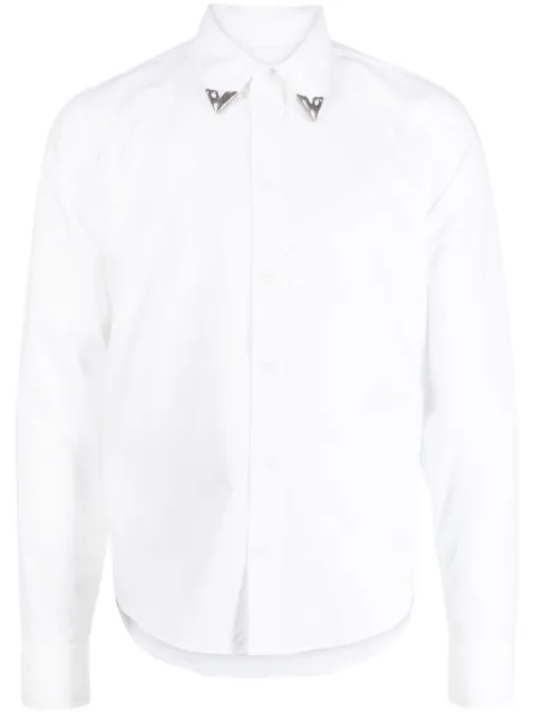 Off-White straight-point collar shirt