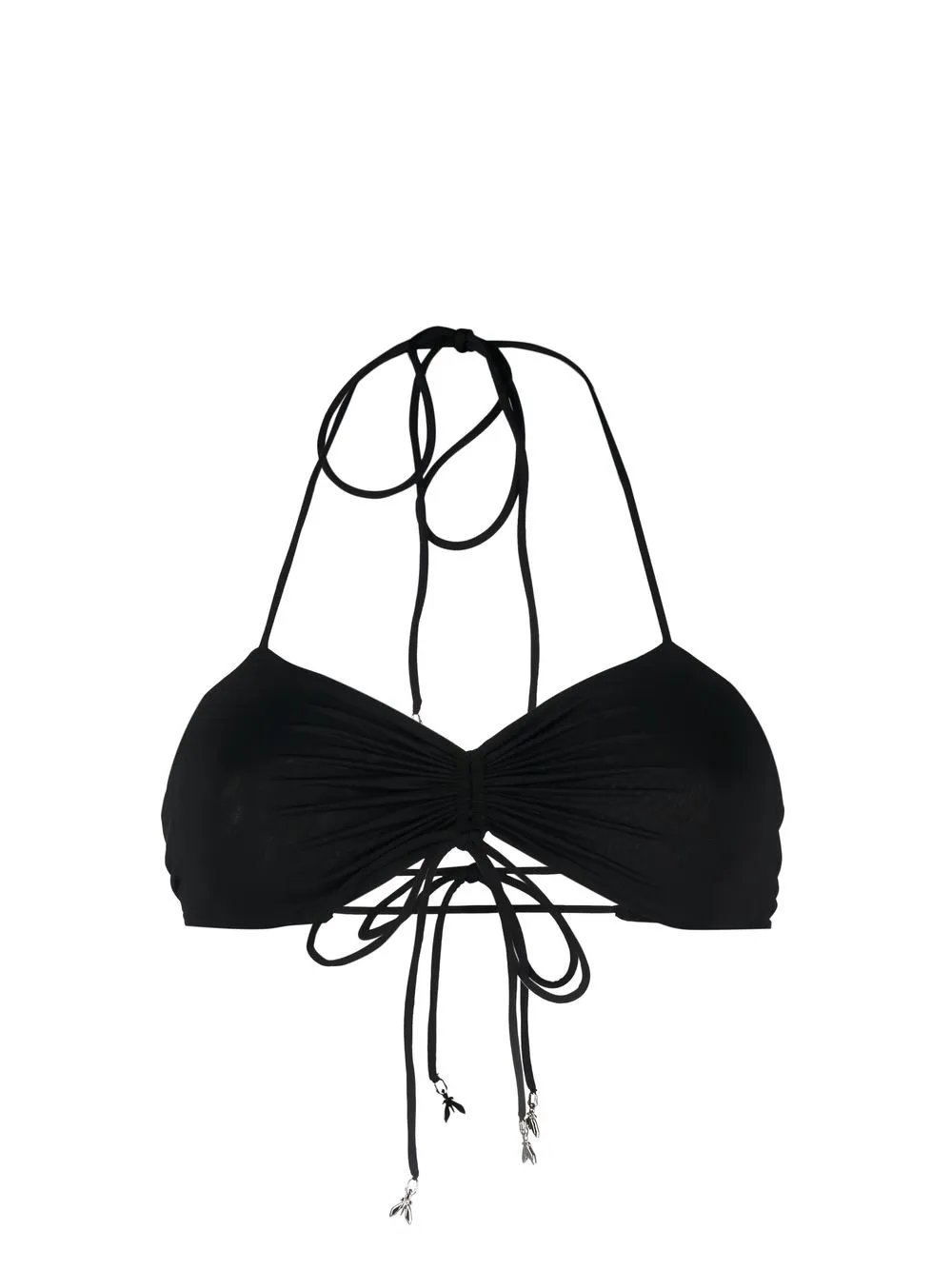 

Patrizia Pepe top de bikini con tiras - Negro