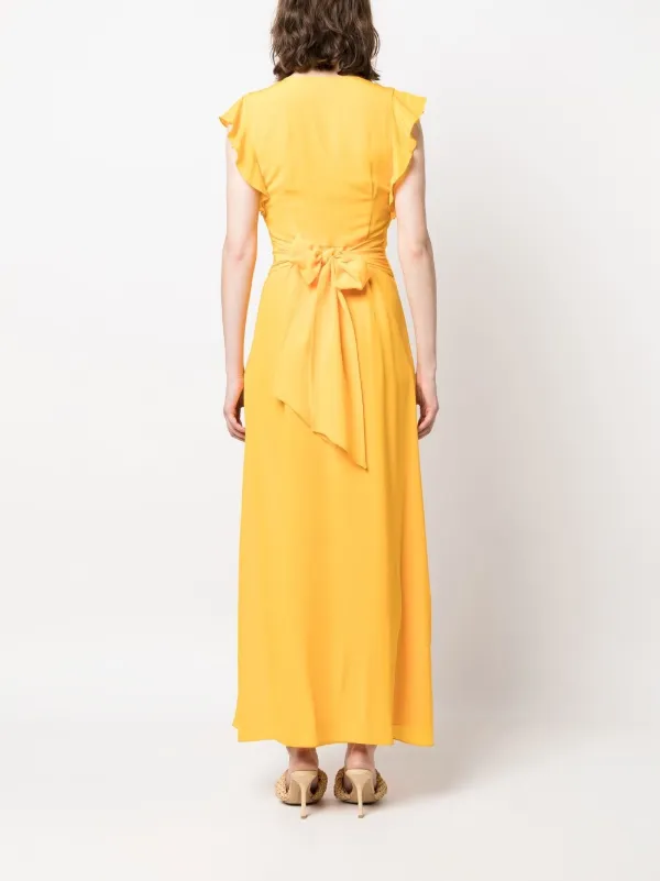 Patrizia Pepe エンパイアライン シルクドレス | オレンジ | FARFETCH JP