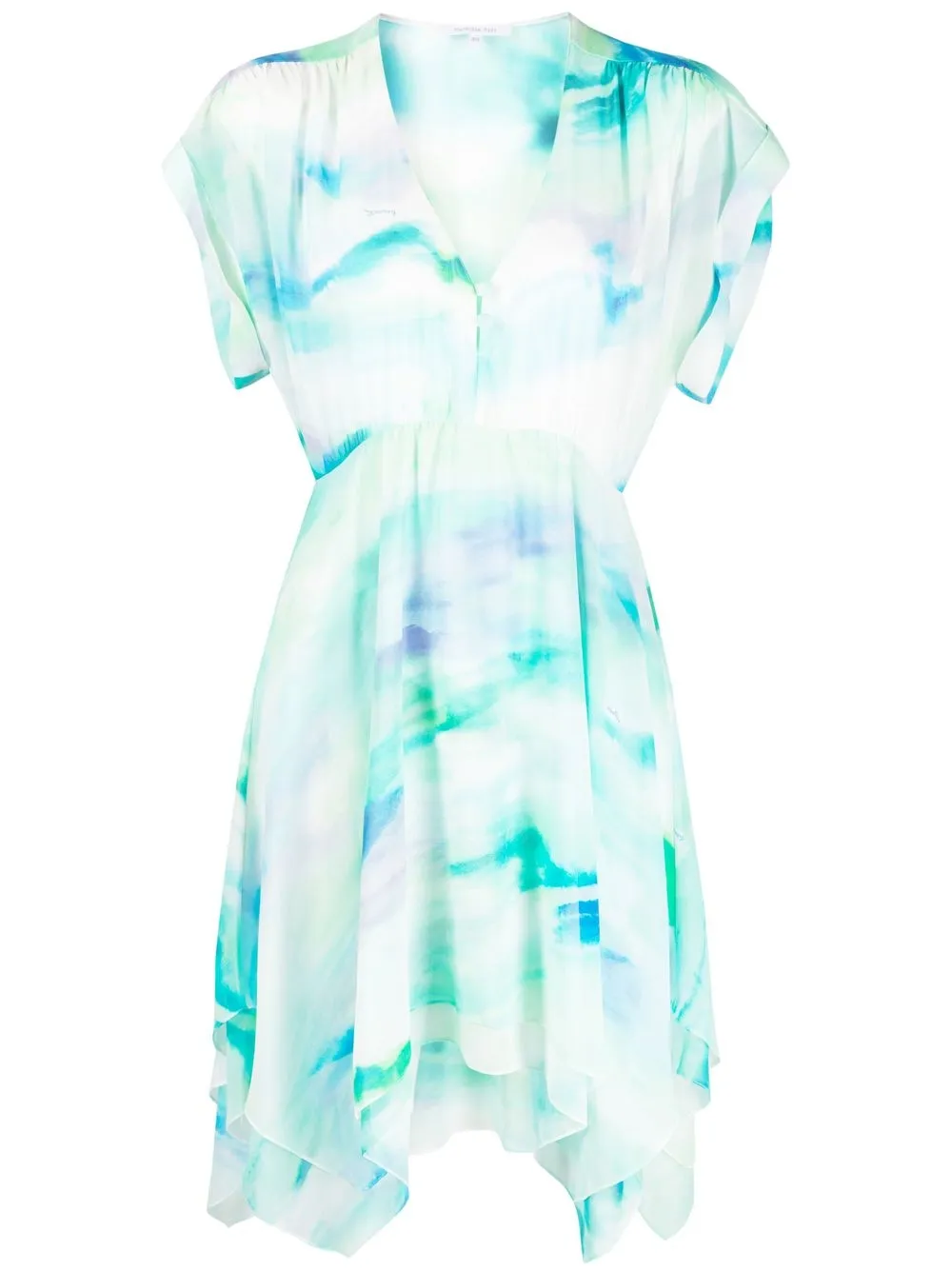 

Patrizia Pepe abstract-print asymmetric dress - Blue