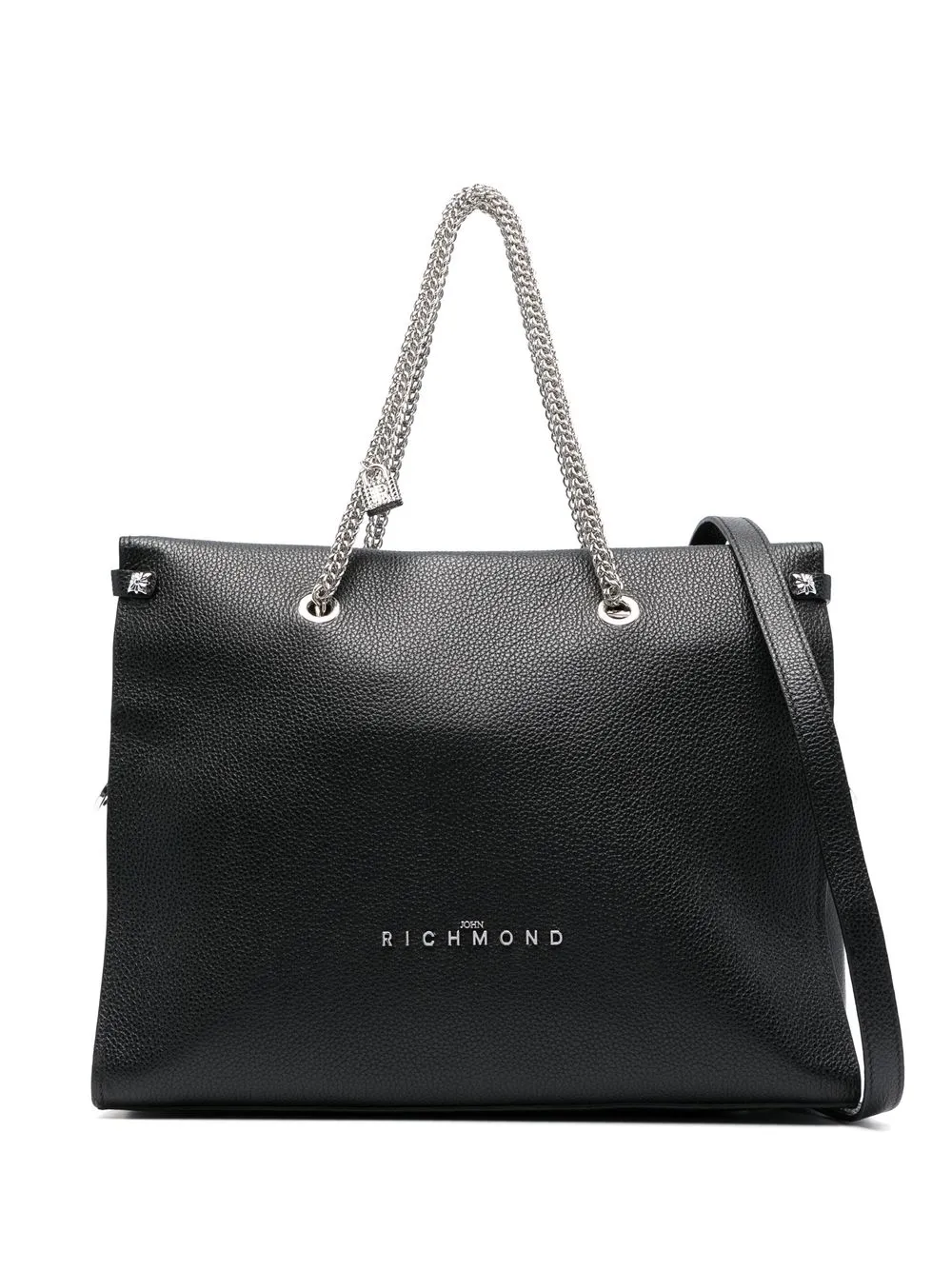 

John Richmond chain-strap shoulder bag - Black