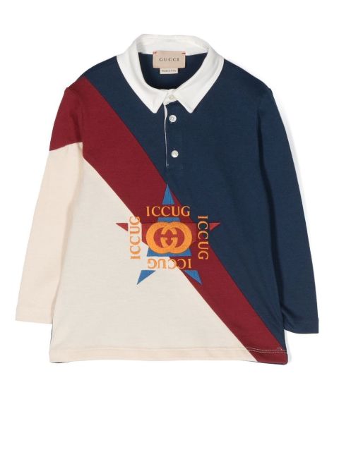 Gucci Kids Rugby-Shirt mit Logo-Print