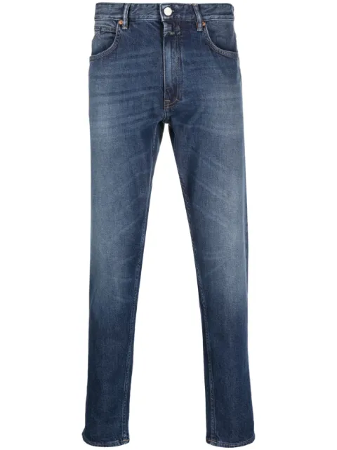 Closed logo-patch straight-leg jeans