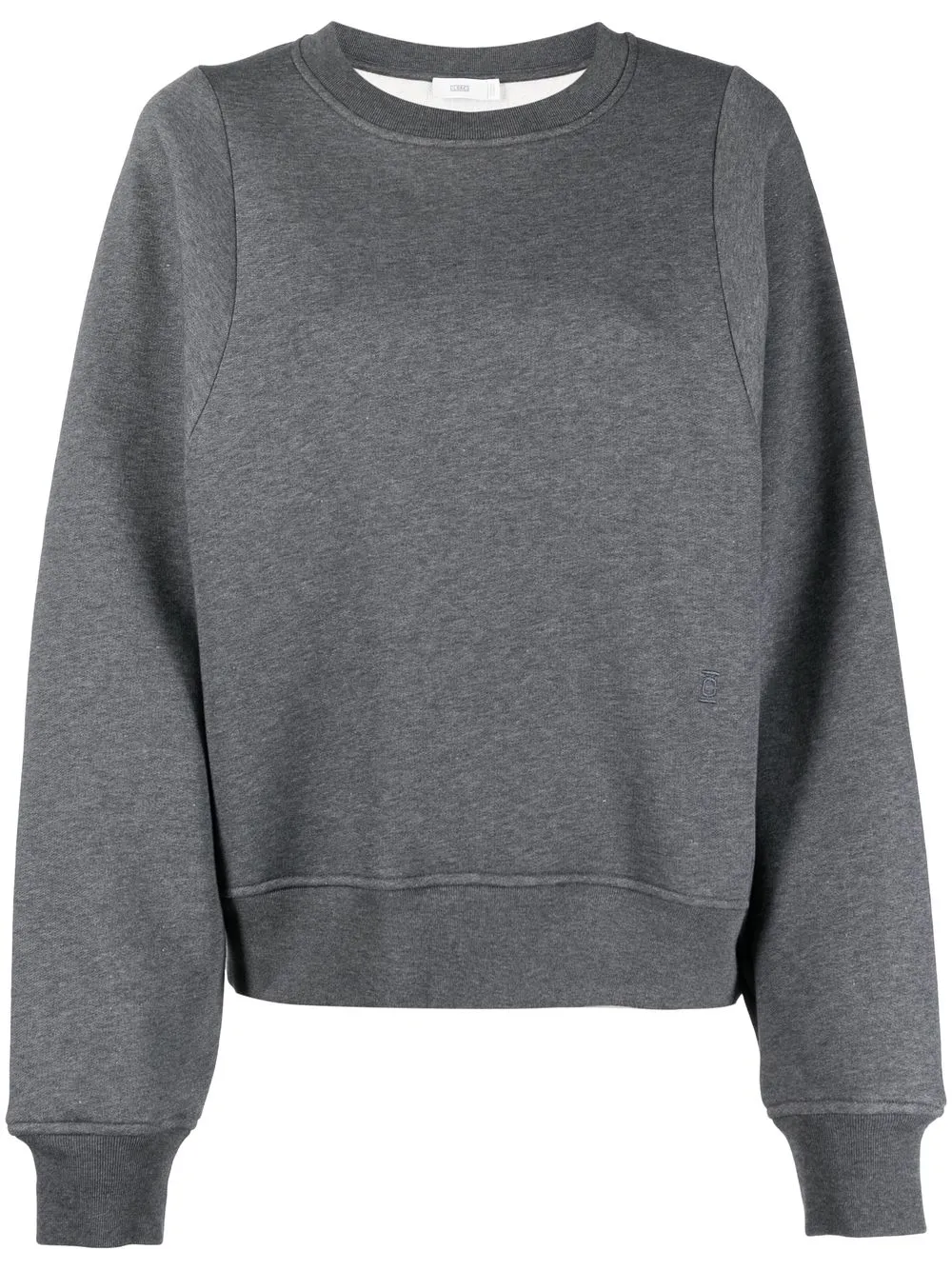 Closed Crew-neck Cotton Sweatshirt In Grey