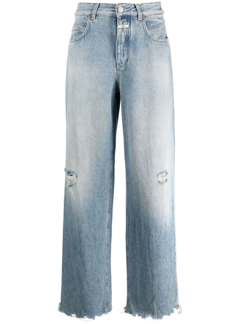 

Closed Nikka wide-leg distressed jeans - Blue