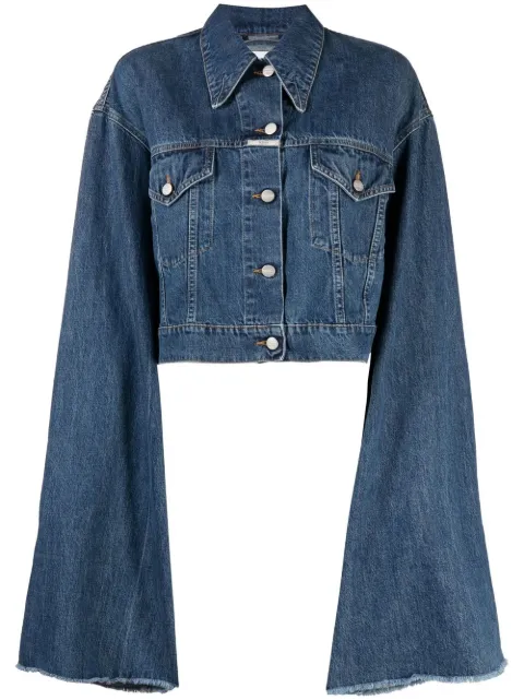 Closed wide sleeve cropped denim jacket 