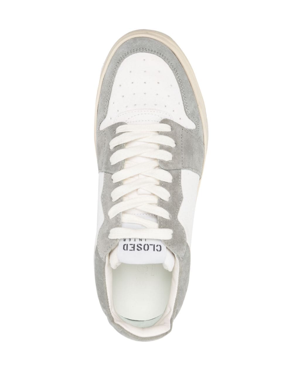 Shop Closed Panelled Low-top Sneakers In White