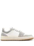 Closed panelled low-top sneakers - White
