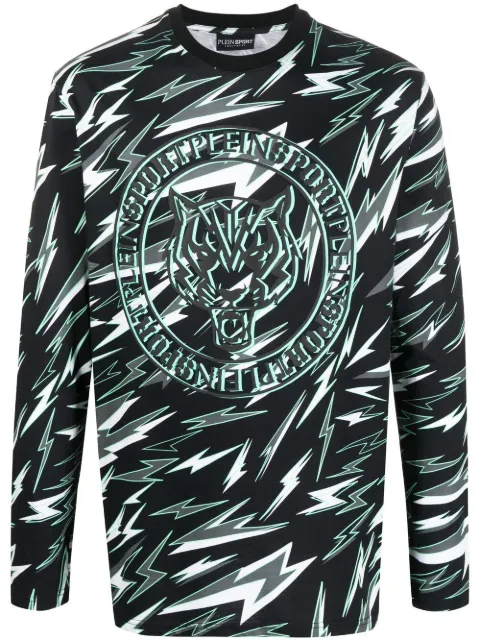 Plein Sport lightning print T-shirt