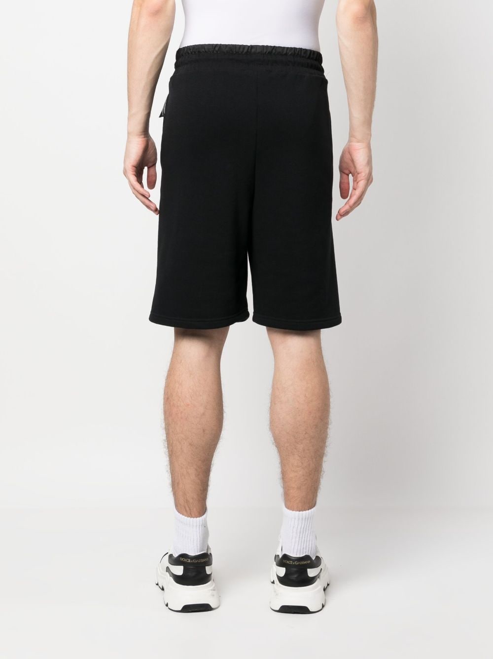 Shop Plein Sport Tiger Elasticated Waist Shorts In Black