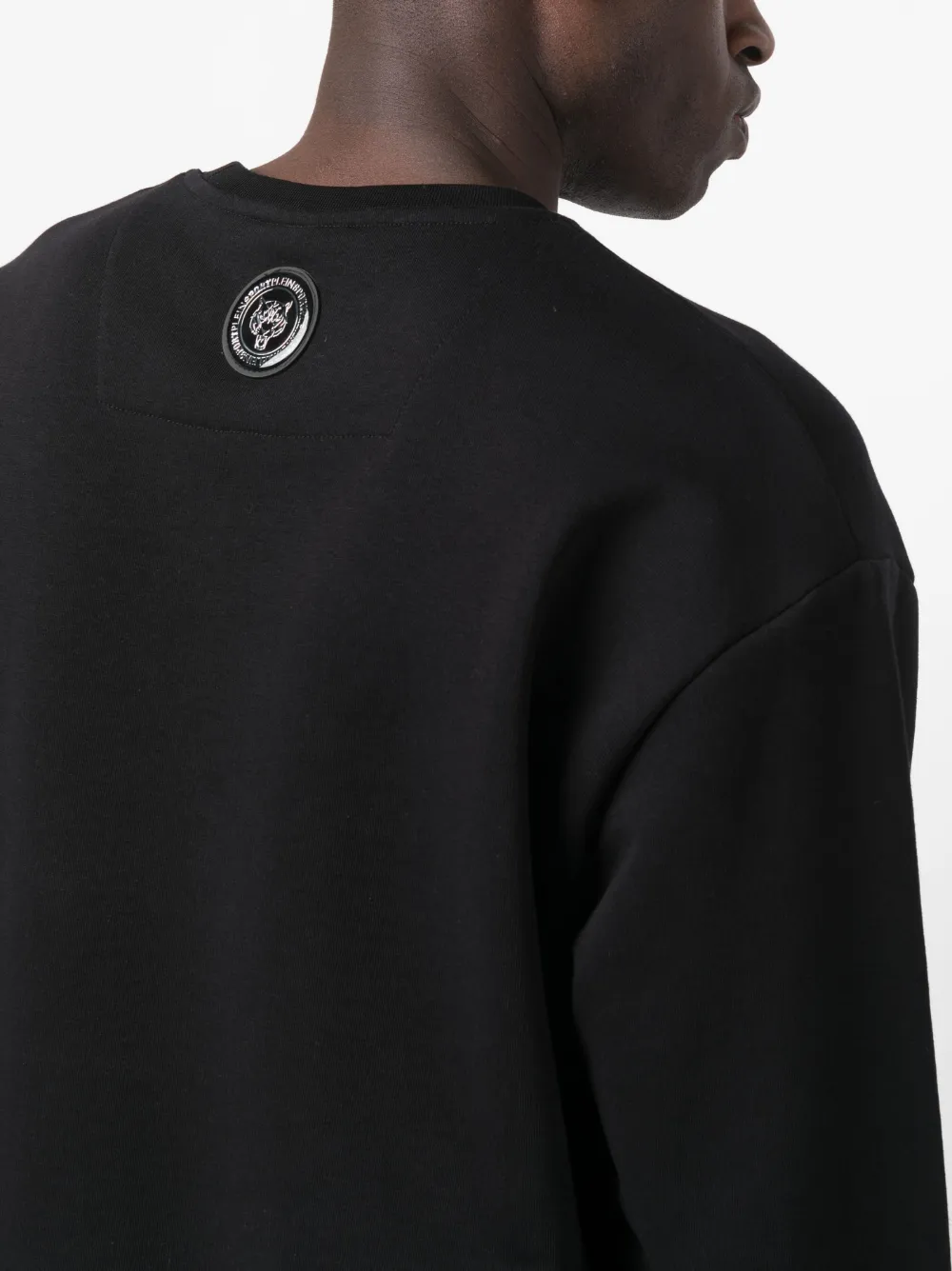 Plein Sport Sweater met logoprint Zwart